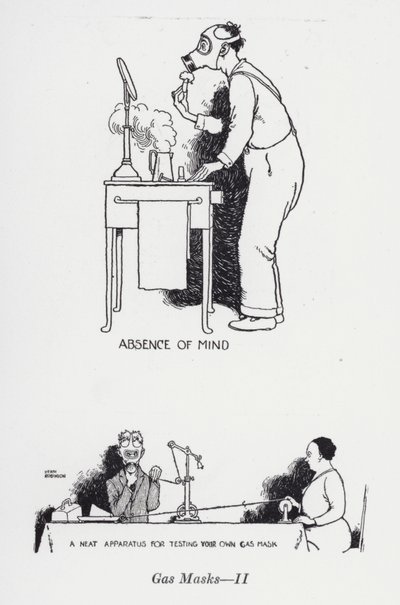 Gázálarcok - II (képek) alkotó: William Heath Robinson