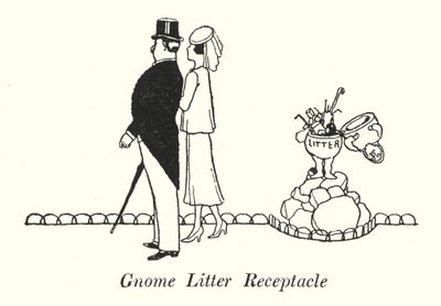 Gnome alomtartó (litho) alkotó: William Heath Robinson
