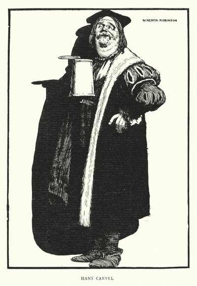 Hans Carvel (litho) alkotó: William Heath Robinson