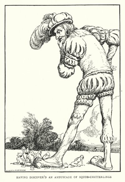 Miután felfedeztem a Squob-Chitterlingek csapdáját (litho) alkotó: William Heath Robinson