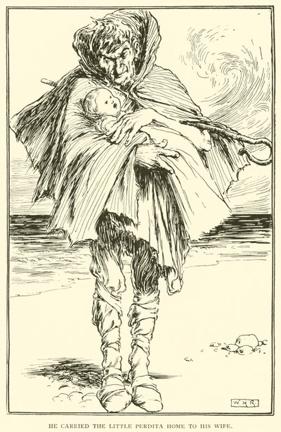Hazavitte a Kis Perditát a feleségének alkotó: William Heath Robinson