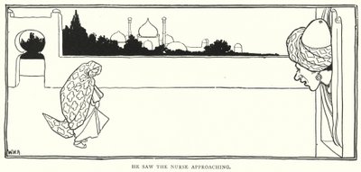 Látta a nővért közeledni (metszet) alkotó: William Heath Robinson