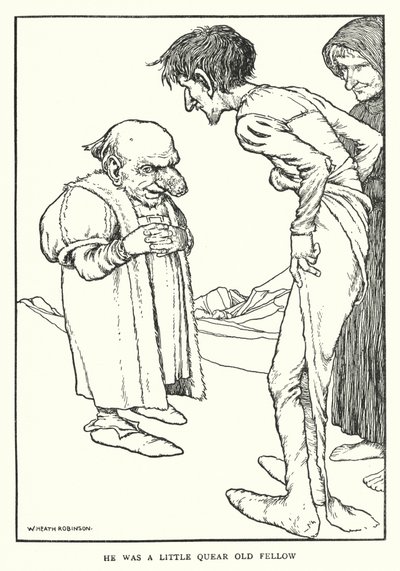 Egy kis fura öreg fickó volt (litho) alkotó: William Heath Robinson