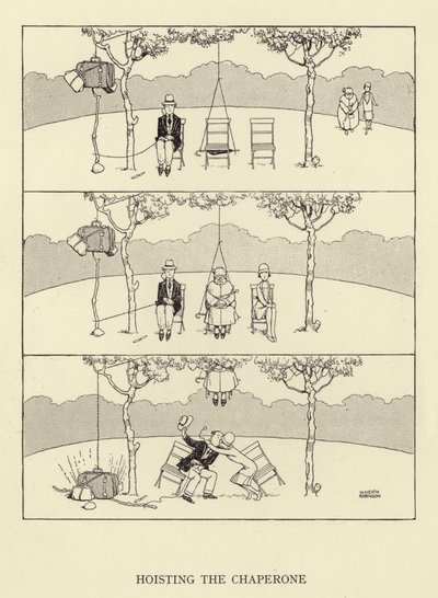 A gardedám felemelése alkotó: William Heath Robinson