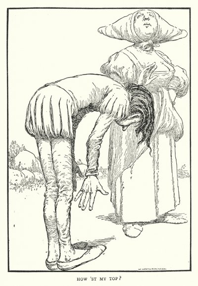 Hogy van a felsőm? (litho) alkotó: William Heath Robinson