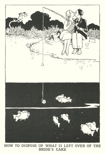 Hogyan kell megsemmisíteni, ami megmaradt a menyasszonytortából (litho) alkotó: William Heath Robinson