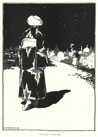 Felkeltem, és követtem őt (metszet) alkotó: William Heath Robinson