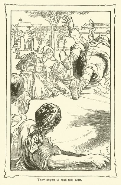Illusztráció: Don Quijote (litho) alkotó: William Heath Robinson
