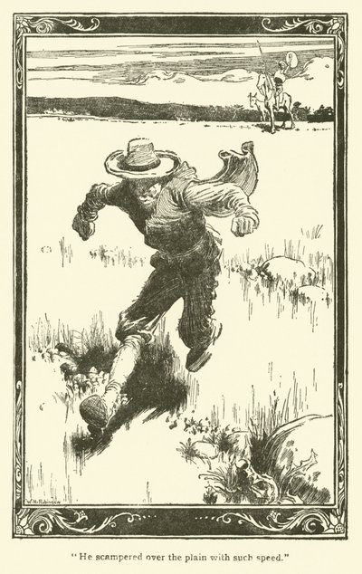 Illusztráció: Don Quijote (litho) alkotó: William Heath Robinson