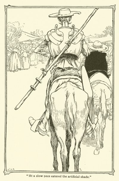 Illusztráció: Don Quijote (litho) alkotó: William Heath Robinson