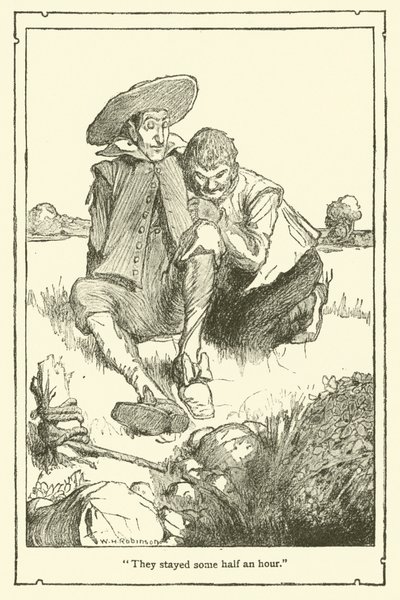 Illusztráció: Don Quijote (litho) alkotó: William Heath Robinson