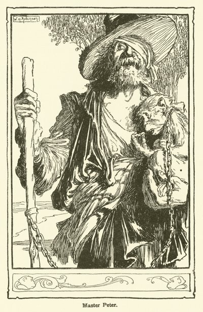 Illusztráció: Don Quijote (litho) alkotó: William Heath Robinson