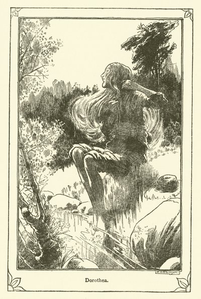 Illusztráció: Don Quijote (litho) alkotó: William Heath Robinson