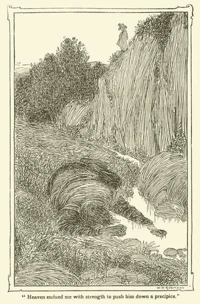 Illusztráció: Don Quijote (litho) alkotó: William Heath Robinson
