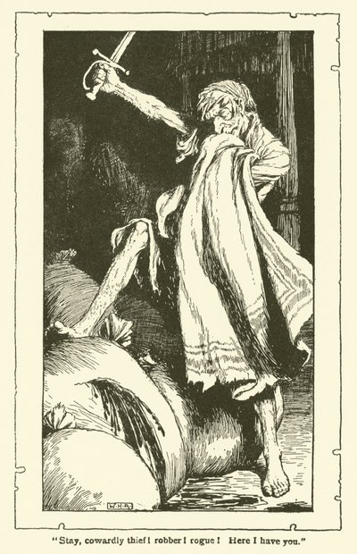Illusztráció: Don Quijote (litho) alkotó: William Heath Robinson