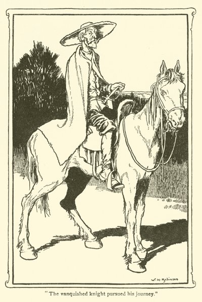 Illusztráció: Don Quijote (litho) alkotó: William Heath Robinson