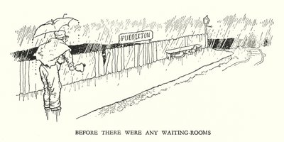 Illusztráció: Railway Ribaldry, W Heath Robinson (litho) alkotó: William Heath Robinson