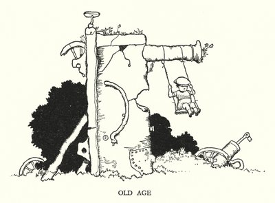 Illusztráció: Railway Ribaldry, W Heath Robinson (litho) alkotó: William Heath Robinson