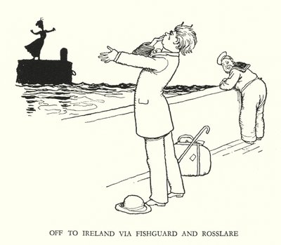Illusztráció: Railway Ribaldry, W Heath Robinson (litho) alkotó: William Heath Robinson