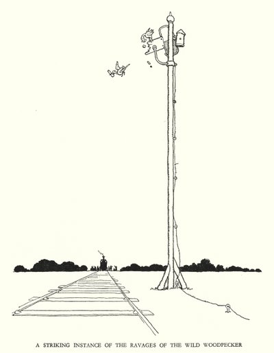 Illusztráció: Railway Ribaldry, W Heath Robinson (litho) alkotó: William Heath Robinson