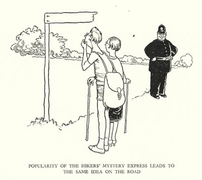 Illusztráció: Railway Ribaldry, W Heath Robinson (litho) alkotó: William Heath Robinson