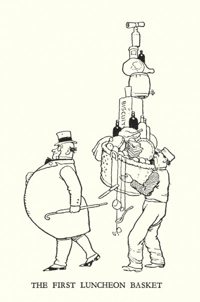 Illusztráció: Railway Ribaldry, W Heath Robinson (litho) alkotó: William Heath Robinson