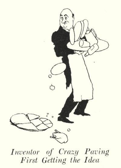 Az őrült térkövezés feltalálója, aki először megkapja az ötletet (litho) alkotó: William Heath Robinson