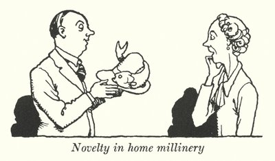 Újdonság az otthoni kalapiparban (litho) alkotó: William Heath Robinson