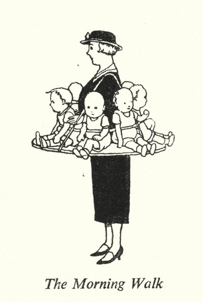 A reggeli séta (litho) alkotó: William Heath Robinson