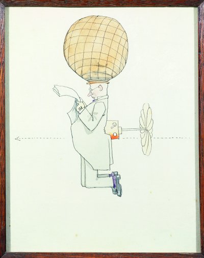 Személyes légi utazási rendszer uraknak alkotó: William Heath Robinson