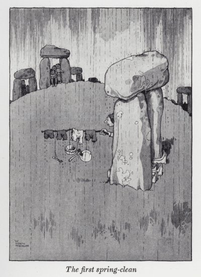 Az első tavaszi tisztítás (litho) alkotó: William Heath Robinson