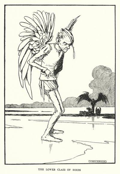 A madarak alsó osztálya (litho) alkotó: William Heath Robinson