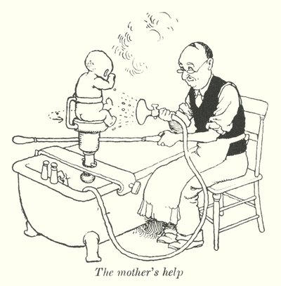 Az anya segítsége (litho) alkotó: William Heath Robinson