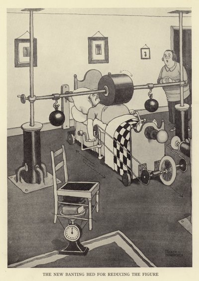 Az új bantóágy az alak csökkentésére alkotó: William Heath Robinson