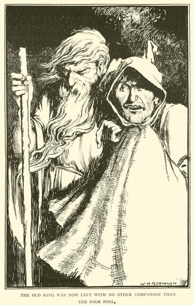 Az öreg királynak most nem maradt más társa, mint a szegény bolond alkotó: William Heath Robinson