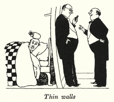 Vékony falak (litho) alkotó: William Heath Robinson