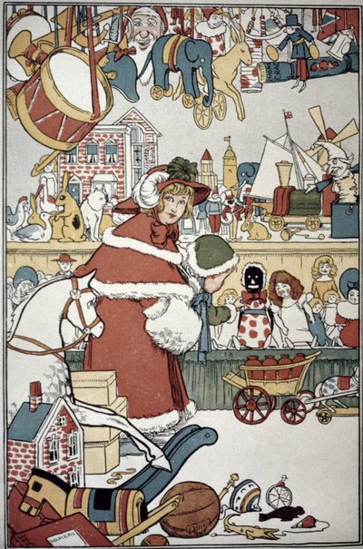 Játékok karácsonyra, 1900 körül alkotó: William Heath Robinson