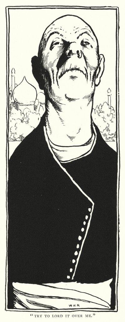 "Próbálj uralkodni rajtam" (metszet) alkotó: William Heath Robinson