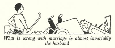 A házassággal szinte mindig a férj a baj (litho) alkotó: William Heath Robinson