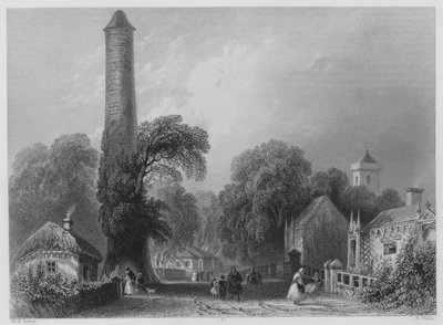 Clondalkin (metszet) alkotó: William Henry (after) Bartlett