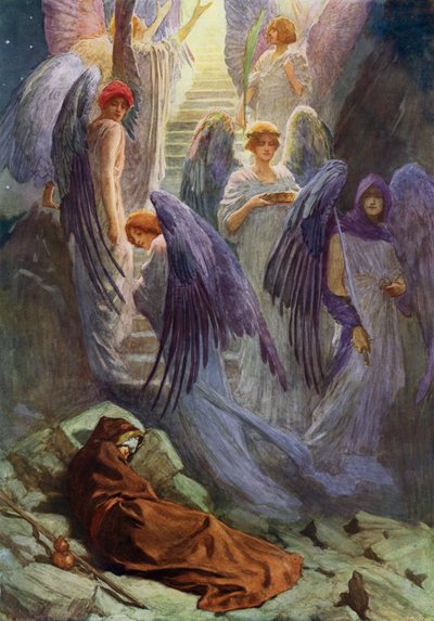 Jákob álma (színes litó) alkotó: William Henry (after) Margetson