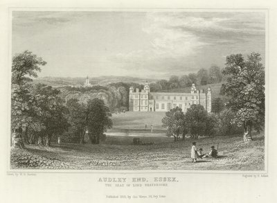 Audley End, Essex, Lord Braybrooke székhelye alkotó: William Henry Bartlett