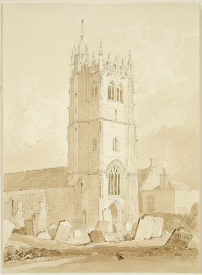 Bitton templom, Gloucestershire alkotó: William Henry Bartlett