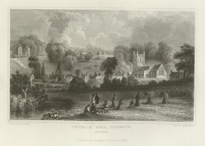 Church End, Dunmow, Essex alkotó: William Henry Bartlett