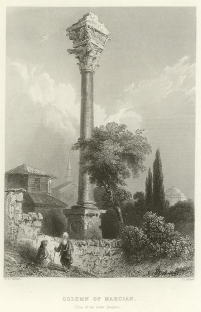 Marcianus oszlopa, Konstantinápoly alkotó: William Henry Bartlett