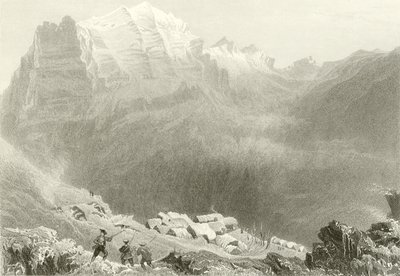 Dormeilleuse, Magas-Alpok, Felix Neffs munkásságának színhelye alkotó: William Henry Bartlett