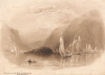 A Hudson Highlands bejárata alkotó: William Henry Bartlett