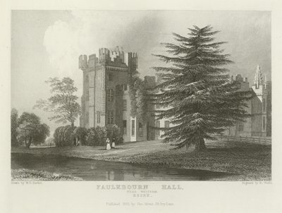 Faulkbourne Hall, Witham közelében, Essexben alkotó: William Henry Bartlett