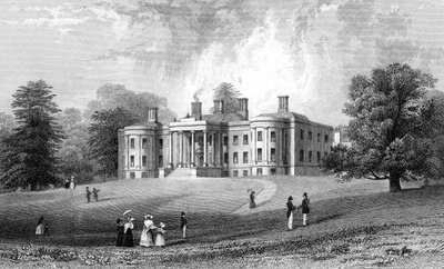 Felix Hall, Essex, metszett Henry Adlard, 1833 alkotó: William Henry Bartlett