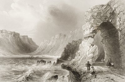 Glengarriff, Cork megye, George Virtue „Scenery and Antiquities of Ireland” című művéből, 1860-as évek alkotó: William Henry Bartlett